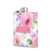 Flasques Conception de nom personnalisé boho floral lever d (Gauche)