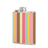 Flasques Conception de palette de couleurs à rayures d'été (Gauche)