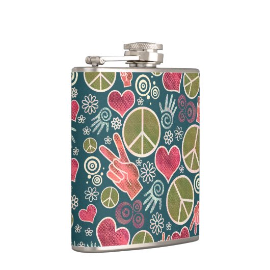 Flasques Conception de signe de pacifisme de hippie de (Droite)