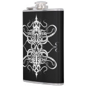 Flasques Conception de tatouage tribal abstrait noir et bla (Gauche)