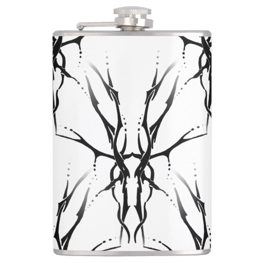 Flasques Conception de tatouage tribal crâne de cerf Miroir (Devant)