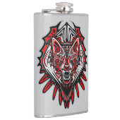 Flasques Conception de totem tribal Haida Loup (Droite)