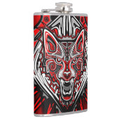 Flasques Conception de totem tribal Haida Loup (Droite)