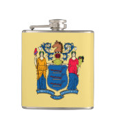 Flasques Conception du drapeau de l'État du New Jersey (Devant)