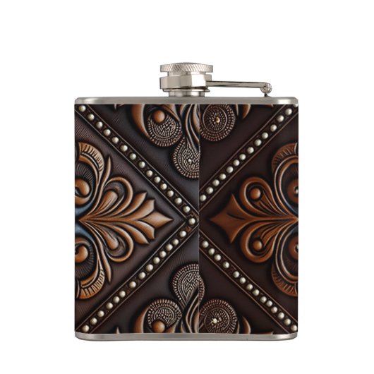 Flasques Conception en cuir à outils (Dos)