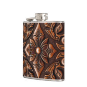 Flasques Conception en cuir tooled faux (Gauche)