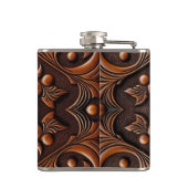 Flasques Conception en cuir tooled faux (Dos)