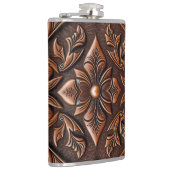 Flasques Conception en cuir tooled faux (Droite)