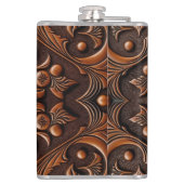Flasques Conception en cuir tooled faux (Dos)
