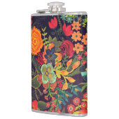 Flasques Conception florale de peinture acrylique boho (Gauche)
