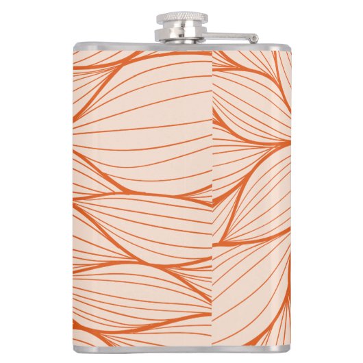 Flasques Conception florale orange (Dos)