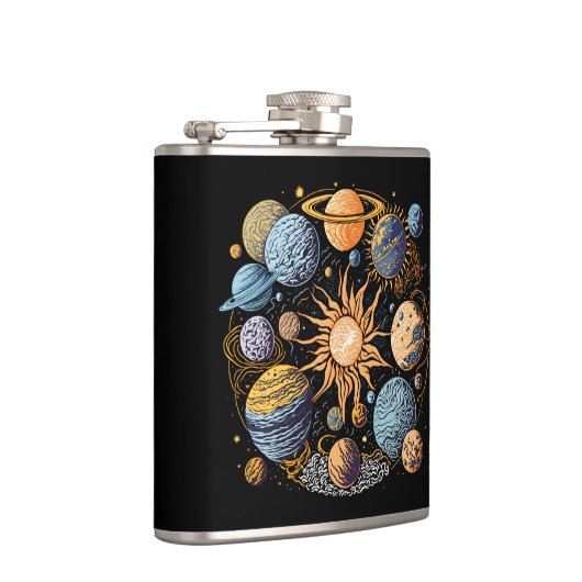 Flasques Conception graphique du système solaire (Droite)