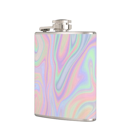 Flasques Conception iridescente liquide abstraite de (Gauche)