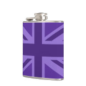 Flasques Conception Union Jack violette (Gauche)