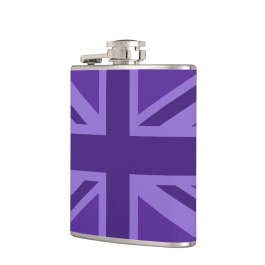 Flasques Conception Union Jack violette (Gauche)