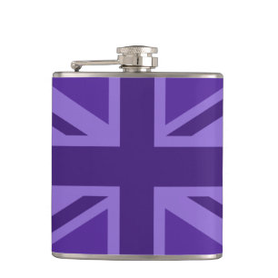 Flasques Conception Union Jack violette