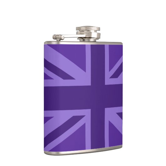Flasques Conception Union Jack violette (Droite)