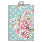 Flasques Conception vintage de fleurs (Dos)