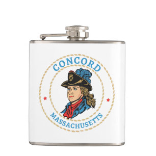 Flasques Concord Massachusetts Colonial