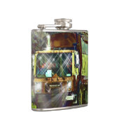 Flasques Conducteur de camion à ordures, camion de déchets (Droite)