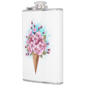 Flasques Cône rose Sakura crème glacée gaufre (Gauche)
