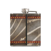 Flasques Conjecture vintage de monogramme de (Dos)