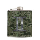 Flasques Connexion Zodiac Gemini sur Camouflage numérique v (Devant)