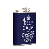 Flasques Conserver le calme et boire l'oeuf (couleurs de pe (Droite)