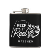 Flasques Conserver Reel Fisher Fête des pères Nom personnal (Devant)