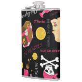 Flasques Conservez ou créez votre propre flacon, 6 oz. Flèc (Gauche)