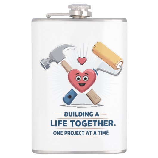 Flasques Construire une vie ensemble | Cute do-it-yourself  (Devant)
