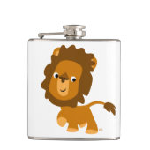 Flasques Contenu de dessin animé mignon Lion Hip Flask (Devant)