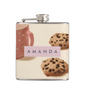 Flasques Cookies et lait Cute Pastel personnalisés (Devant)