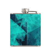 Flasques Cool Abstract Jagged Blue Art Personlaised (Dos)