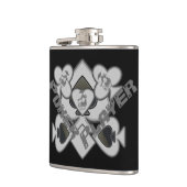 Flasques Cool du joueur de poker personnalisé (Gauche)