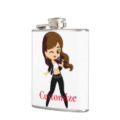 Flasques Cool fille chante Karaoke Thunder_Cove (Gauche)