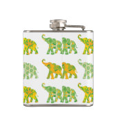 Flasques Cool graphique unique Motif d'éléphant lunaire (Dos)