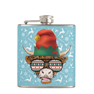 Flasques Cool Père Noël Vache Adult Stocker Stuffer