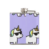 Flasques Cool personnalisé Rainbow Unicorn Motif (Dos)