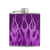 Flasques Cool Purple Racing Flames Design (Devant)