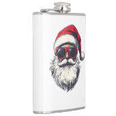 Flasques Cool Santa Claus Face Retro Sunglasses Christmas M (Droite)