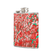 Flasques Cool unique rose rouge vert rouge Motif Abstrait (Gauche)