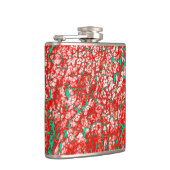 Flasques Cool unique rose rouge vert rouge Motif Abstrait (Droite)