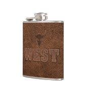 Flasques Cool Western Texte - Personnaliser It (Gauche)