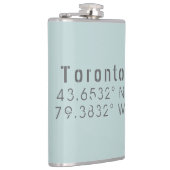 Flasques Coordonnées de latitude et de longitude de Toronto (Droite)