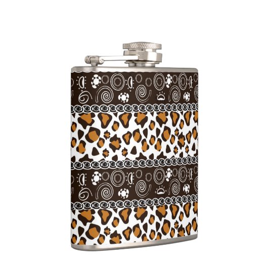 Flasques Copie africaine avec le motif de peau de guépard (Droite)