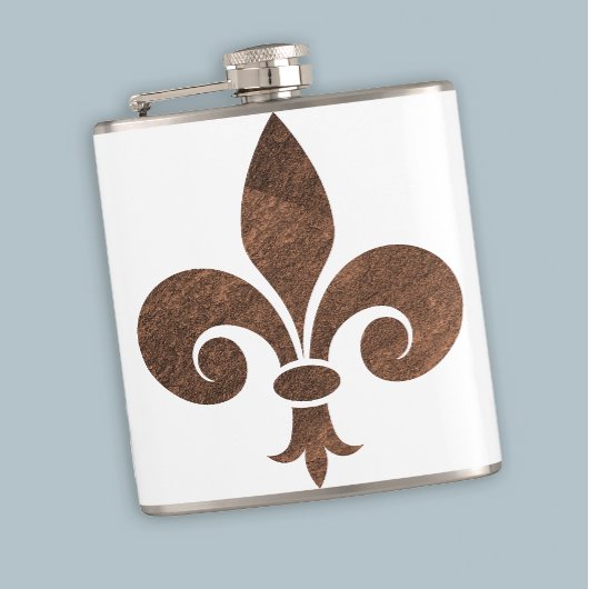 Flasques Copper Fleur De Lis Bar