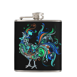 Flasques Coq au néon