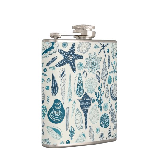 Flasques Coques de mer sur le blanc (Droite)