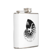 Flasques Coquille de Nautilus - noir, gris et blanc (Droite)